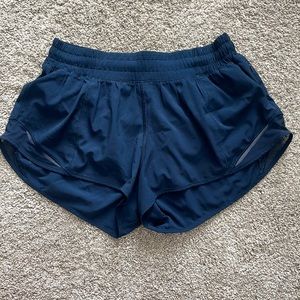 Lululemon Hotty Hot Navy Shorts, 2.5” inseam, size 6